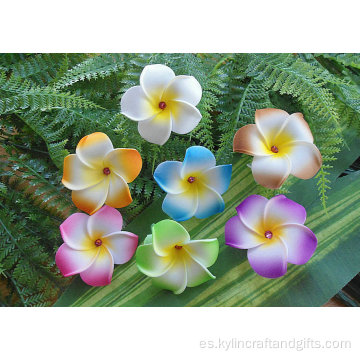 Pelra de cabello plumeria clásico hecho a mano con lentejuelas acrílicas